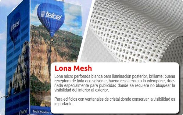 Impresión para exterior de Lona mesh