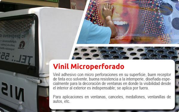 Impresión de Vinil microperforado para exterior